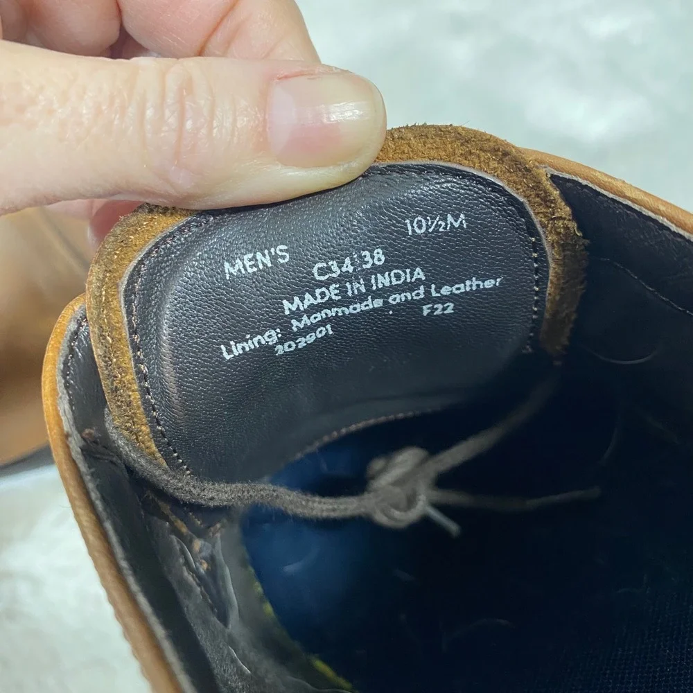 Cole Haan Modern Essentials Cap Oxford Mens Brown Leather Dress Shoes Size 10.5M